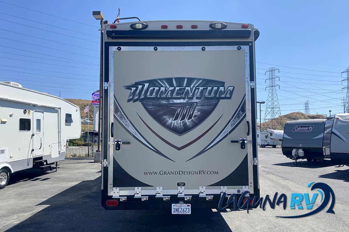 2015 Grand Design Momentum toy hauler for sale Laguna RV in Colton CA