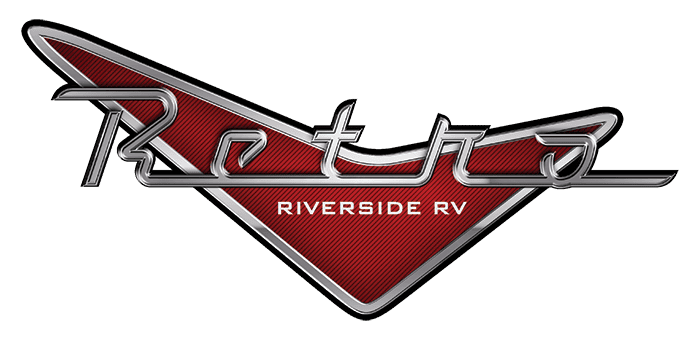 Riverside RV Retro travel trailer RV logo